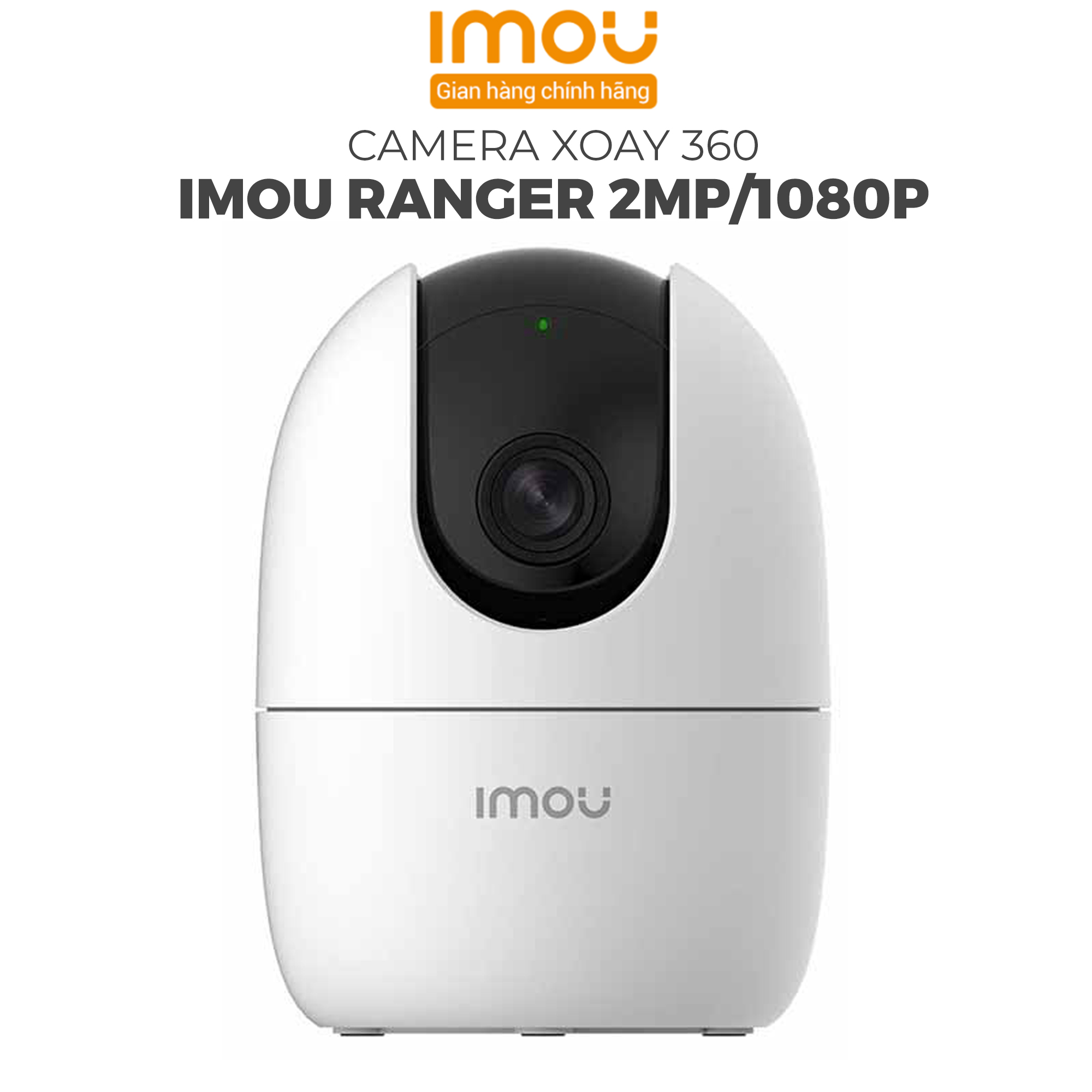 Camera IMOU Ranger 2, Camera Xoay 360, AI Phát hiện người, màng trập riêng tư 2MP/4MP - Hàng Chính Hãng