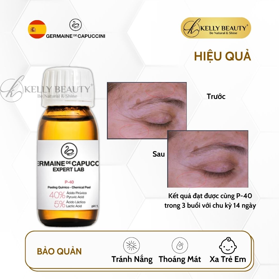 Peel Trẻ Hóa Căng Bóng Da Germaine Expert Lab Pyruvic Acid 40% Chemical Peel P-40 | Kelly Beauty