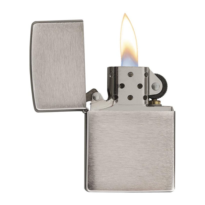 Bật Lửa Zippo Brushed Chrome