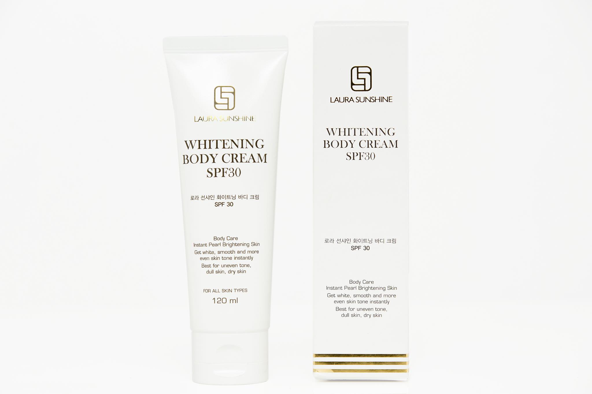 KEM TRẮNG DA BODY TỨC THÌ LAURA SUNSHINE WHITENING BODY CREAM SPF30 120ml