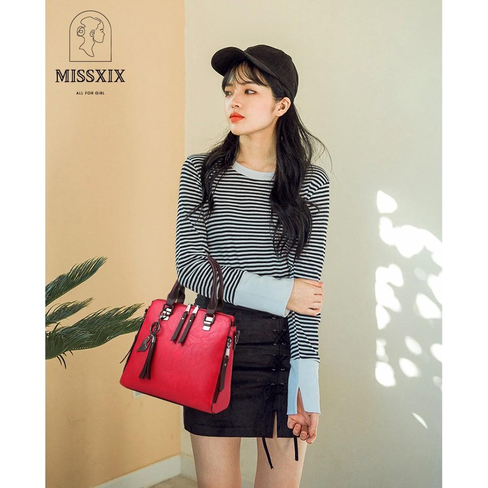 TÚI ĐEO CHÉO, XÁCH TAY - MISSXIX - PHONG CÁCH CÔNG SỞ, CHẤT LIỆU DA NHÂN TẠO CAO CẤP