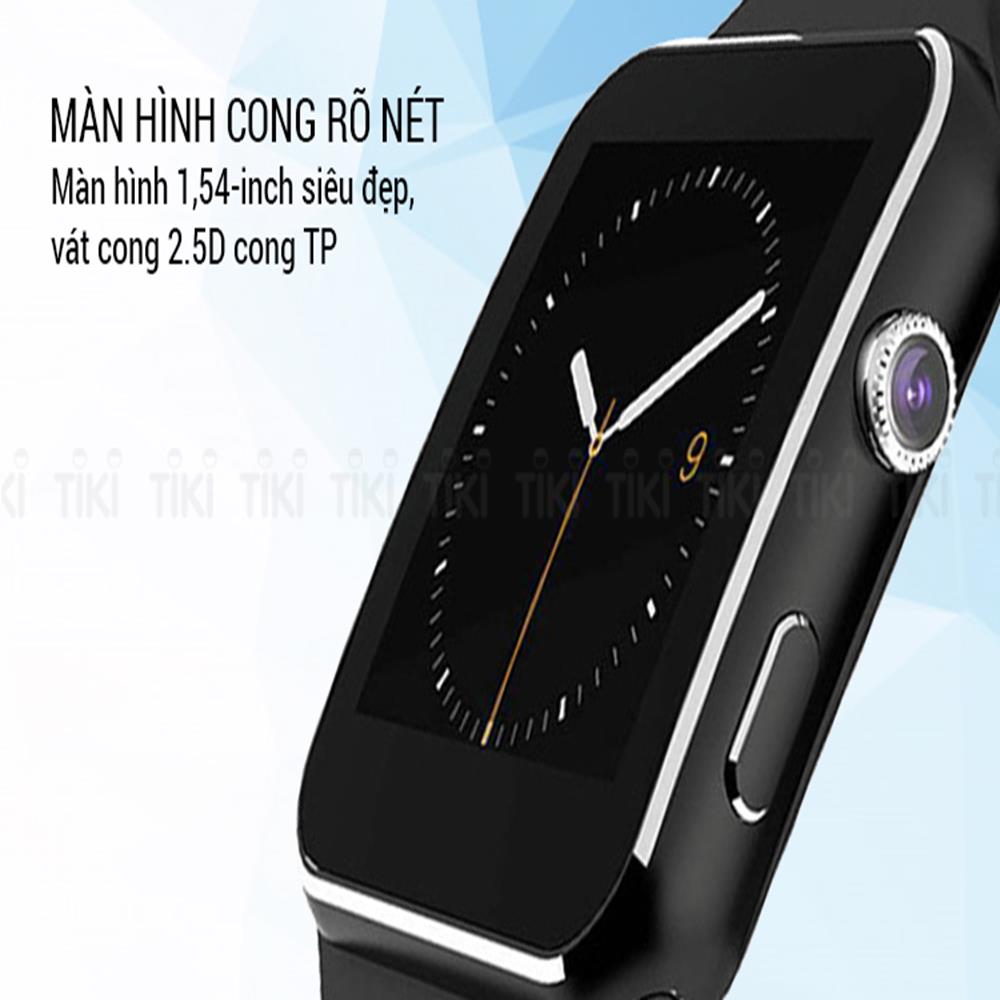 Đồng Hồ Thông Minh VINETTEAM X6 ,Đông Hồ Thông Minh Smart Watch Màn Hình Cong, Lắp Sim, Nghe Gọi, Có Tiếng Việt , Hỗ Trợ Dùng Cho Điện Thoại Android Và Ios-3031-Hàng Chính Hãng