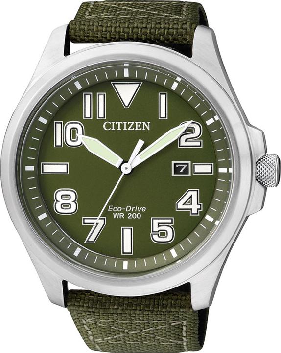 Đồng Hồ Nam Citizen Dây Vải Nato AW1410-32X - Mặt Xanh