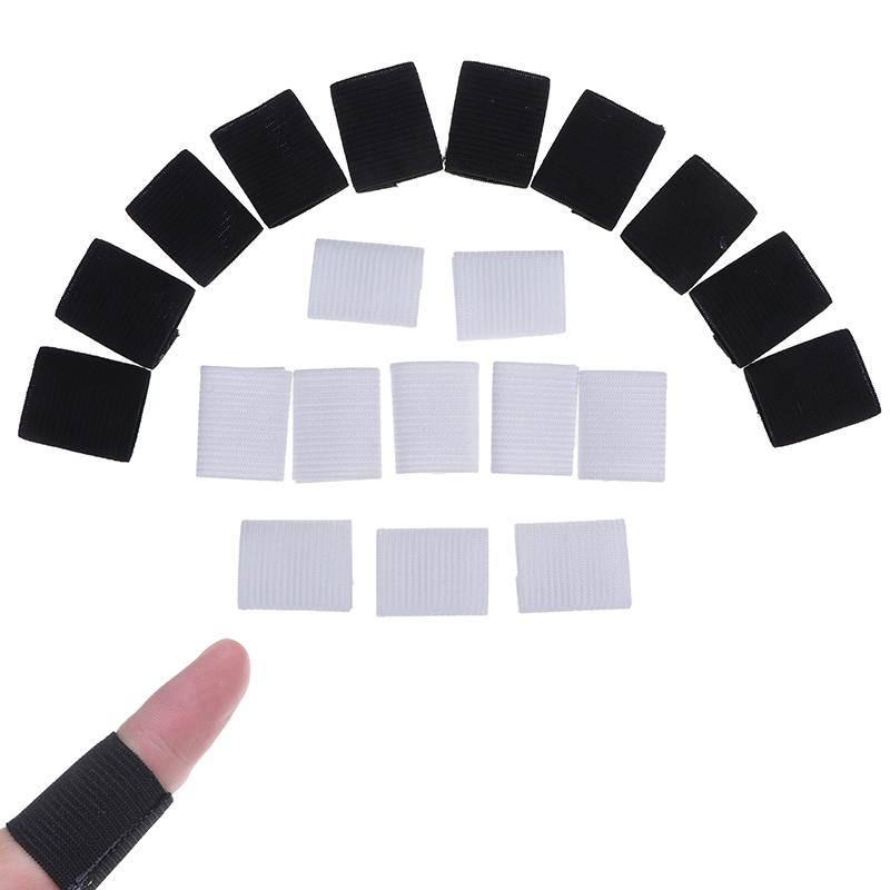 10 Chiếc Thể Thao Ngón Tay Bóng Rổ Co Giãn Ban Nhạc Bảo Vệ Tay Cận Vệ Tấm Bảo Vệ Có Thể Thao Bảo Vệ Ngón Tay Bao Color: Black