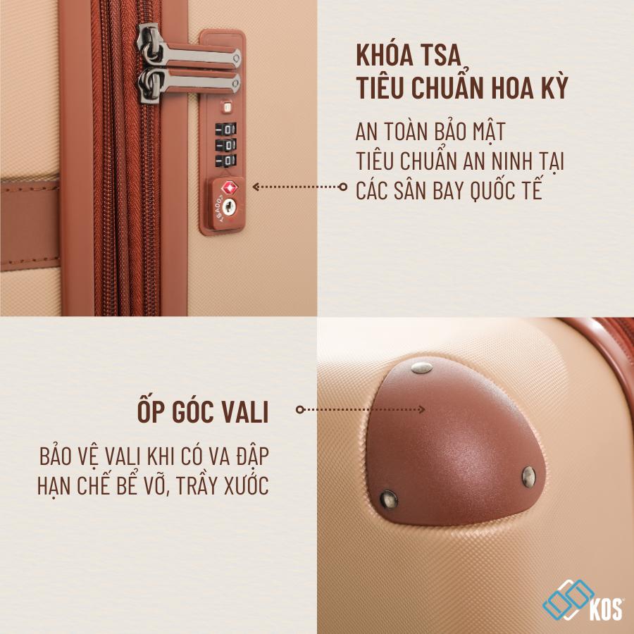 VALI du lịch MODO BY RONCATO CHARM size 20, 26, thươnng hiệu Ý, 1 đổi 1 bể vỡ