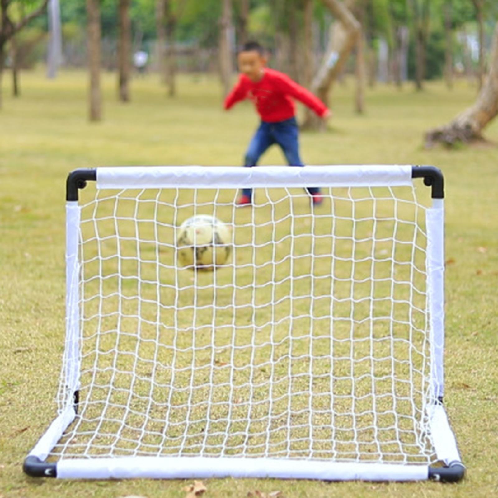 Kids Soccer Goals Portable Soccer Nets Set Outdoor Training Easy Assembly