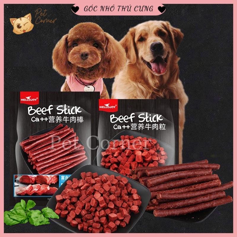 Thịt bò cao cấp Hello Joy thơm ngon, bổ sung canxi cho chó - Bánh thưởng cho chó, đồ ăn vặt cho thú cưng