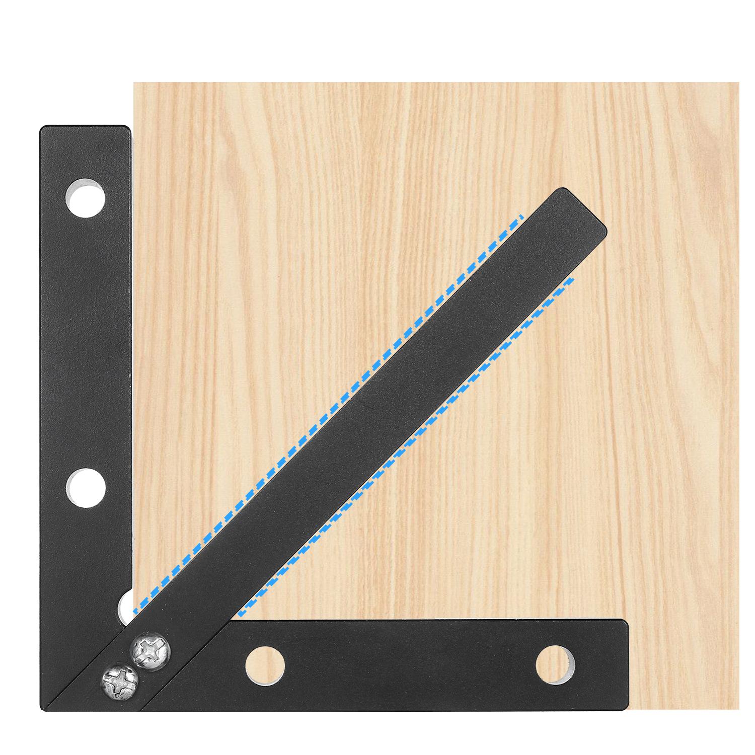 Center Finder Square Center Scribe Measuring Tool 45/90 Degree Right Angle Line Gauge Carpenter Ruler Aluminium Alloy