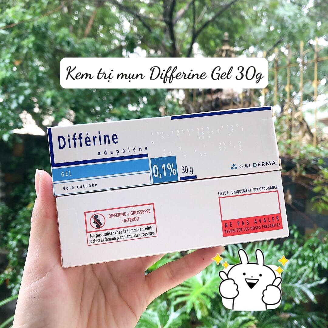 Kem hỗ trợ giảm mụn Differin Cream 0.1% Adapalene tuýp 30 gram(Hàng nội địa Pháp)