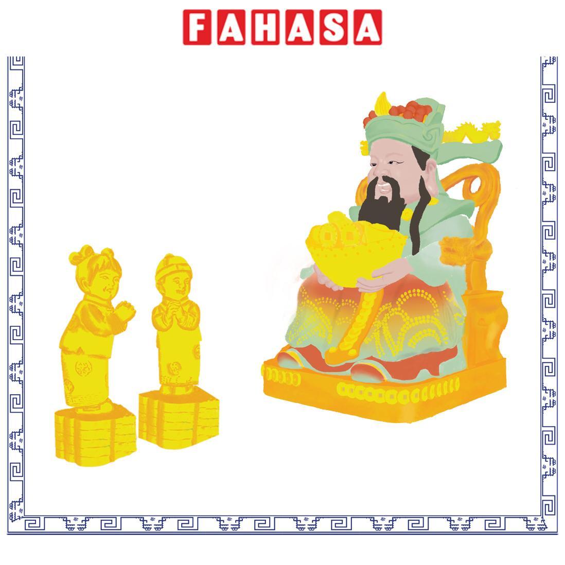 Phụ Kiện Bàn Thờ Thần Tiền Và Tiên Đồng Ngọc Nữ - Song Đồng Nghinh Tài - Đào Tiên Dâng Phúc - Manihum BTNPK-01