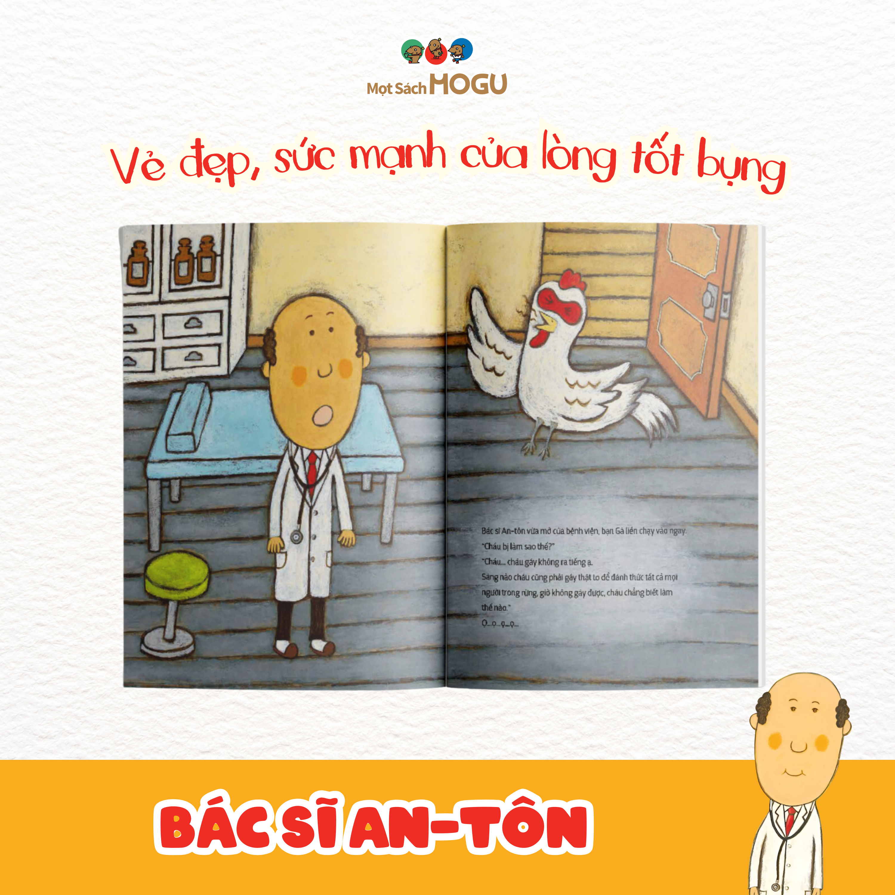 Truyện Ehon bé 3-4-5 tuổi - Bộ 4 cuốn Bác sĩ Anton