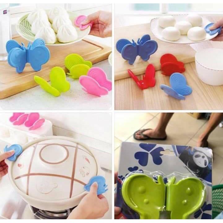 Combo 10 sét bắt nồi silicon hình bướm