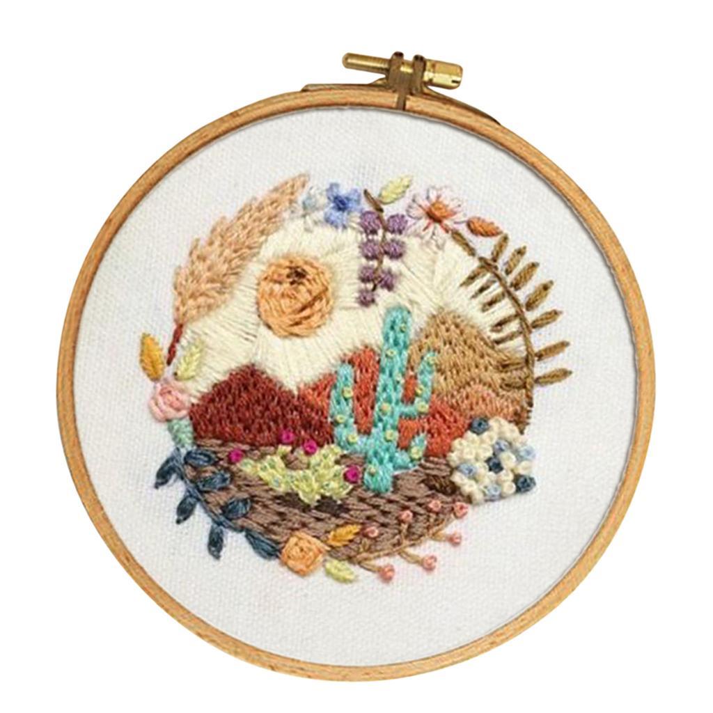 DIY Embroidery for Beginner Needlework Kit Cross Stitch Decoration