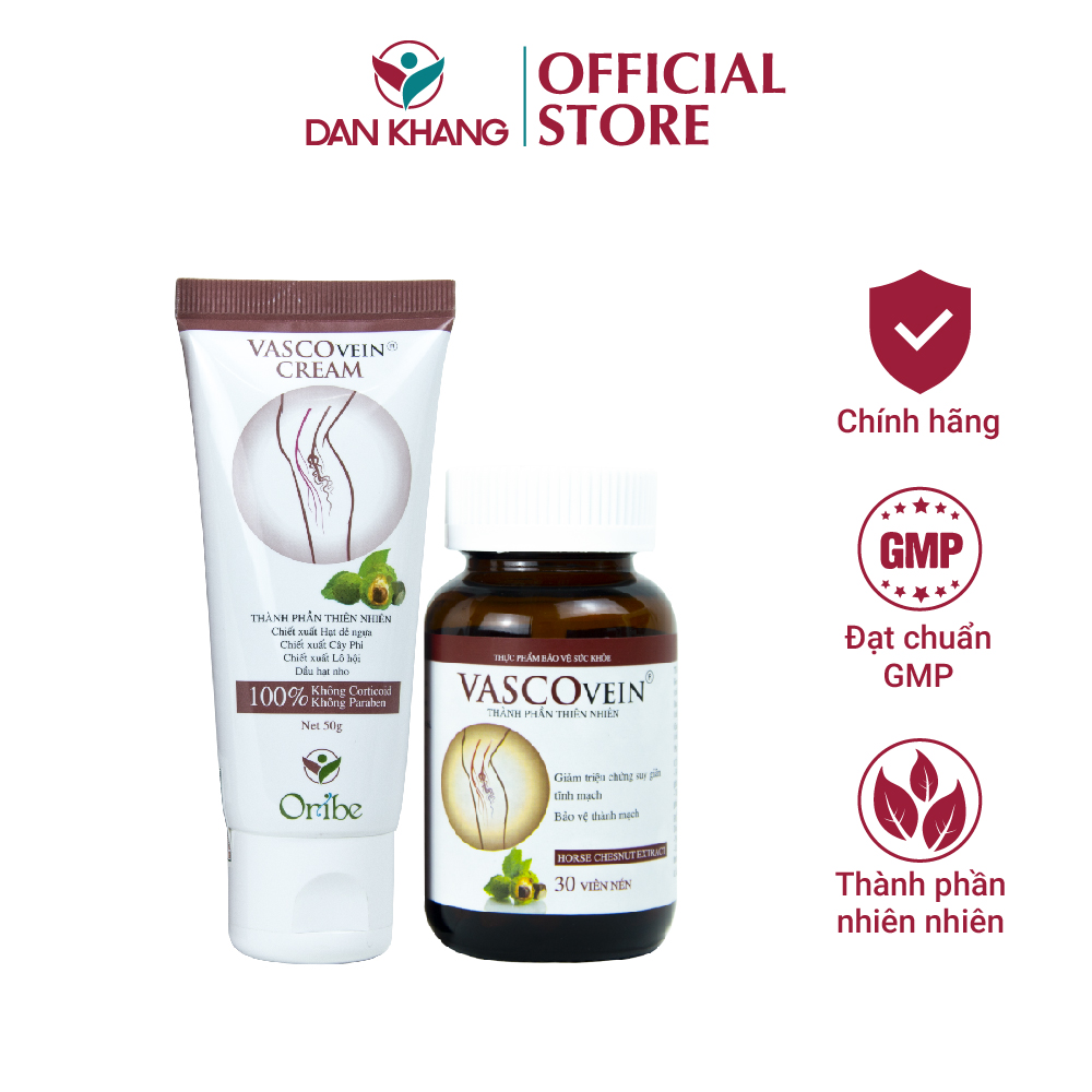 Bộ Sản Phẩm Hỗ Trợ Bệnh Suy Giãn Tĩnh Mạch Vascovein