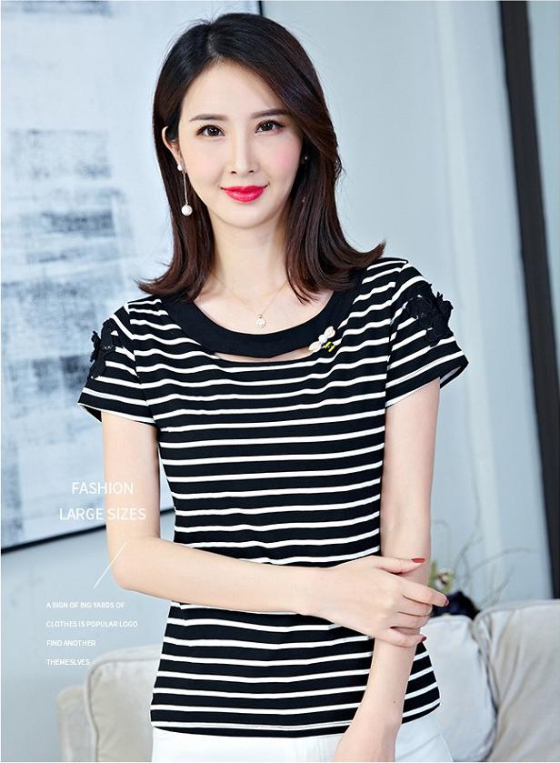 Áo thun thời trang phối cài áo hình con ong AN15