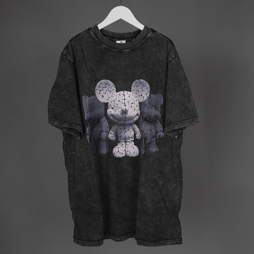 Áo thun loang Chuột tay lỡ chất liệu 100% cotton cao cấp nam nữ đều mặc được dáng unisex