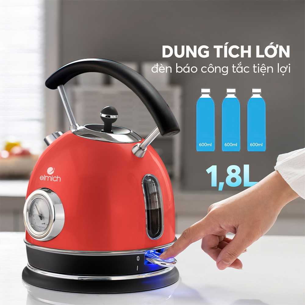 Ấm đun siêu tốc Elmich KEE-1776 - Hàng Chính Hãng