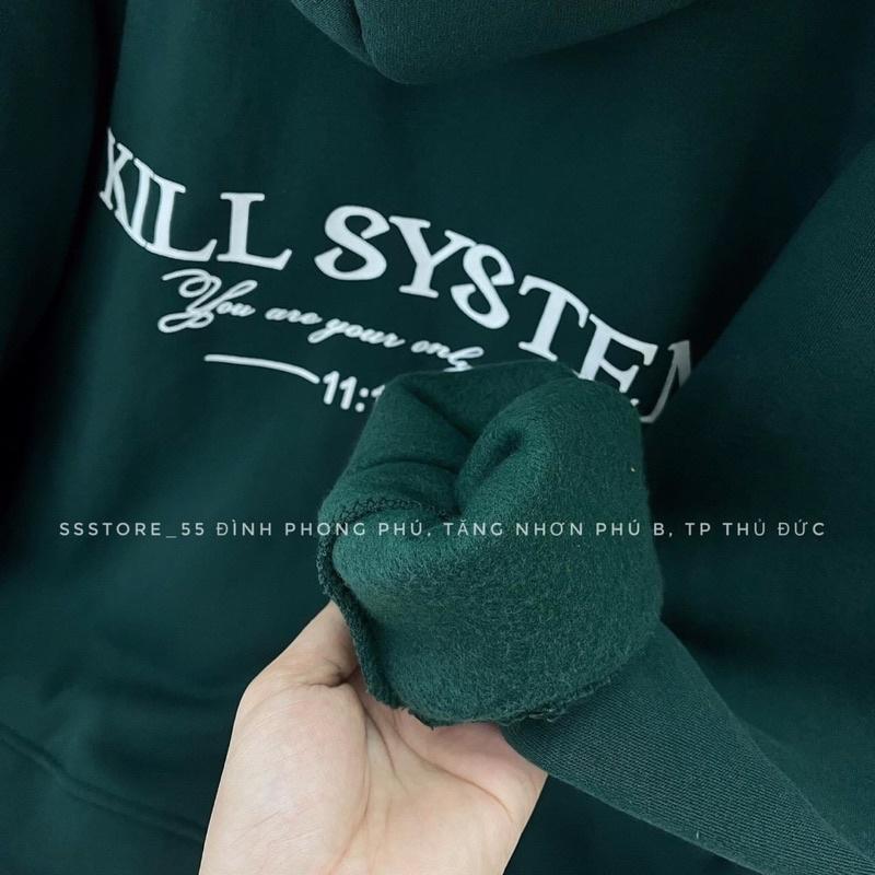 Áo Khoác Nỉ Kill SYS Đẹp Chuẩn Form Dáng Rộng Unisex Hot Trend