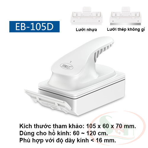 Cọ bể nam châm Sunsun EB 085, 095, 105, 115, 095D, 115D kèm lưỡi dao vệ sinh rêu tảo bể cá tép thủy sinh