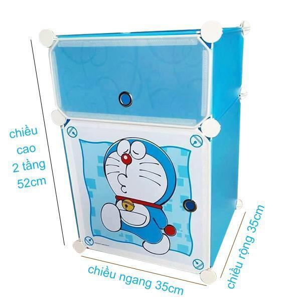 Tủ 2 tầng mini để đầu giường siêu tiện lợi