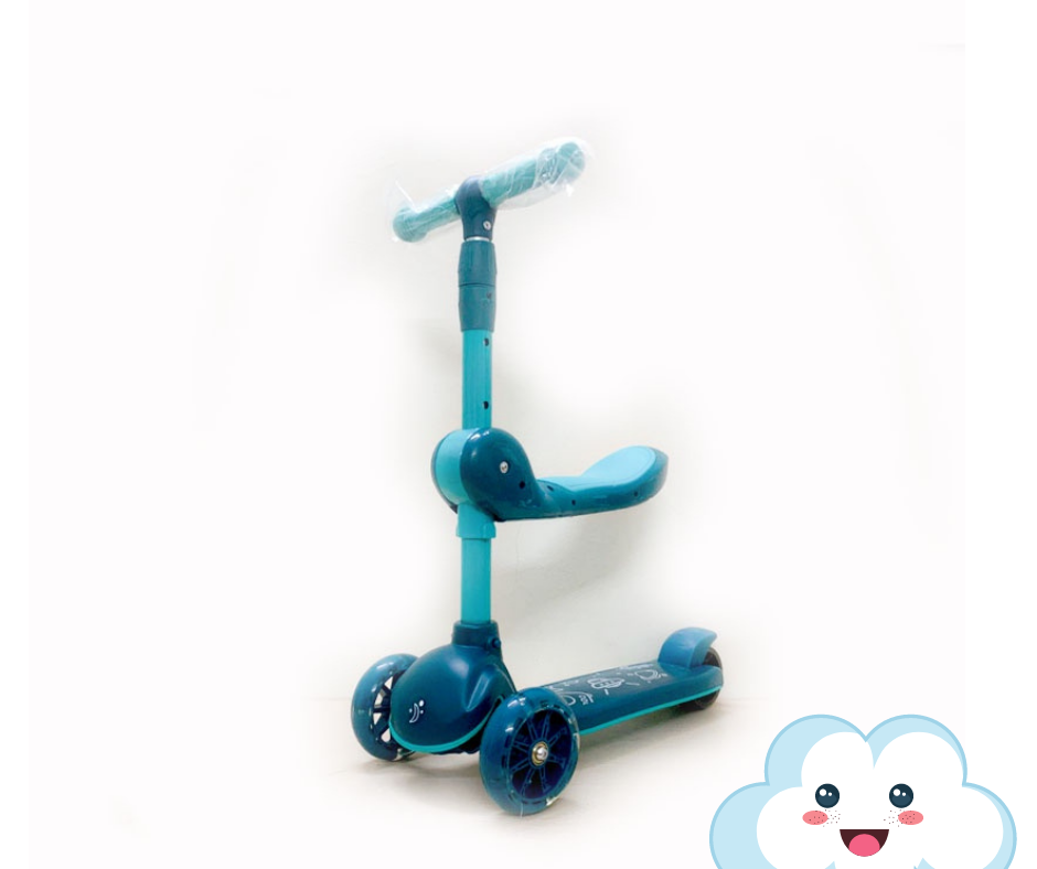 Xe Trượt Scooter MINIIN Xe Chòi Chân Có Nhạc Và Đèn 3in1.Bánh Phát Sáng Cho Bé Từ 2 - 8 Tuổi Tải Trọng Lên Đến 80 kg, Đồ Chơi Hoạt Động Ngoài Trời Cho Bé- Hàng Chính Hãng