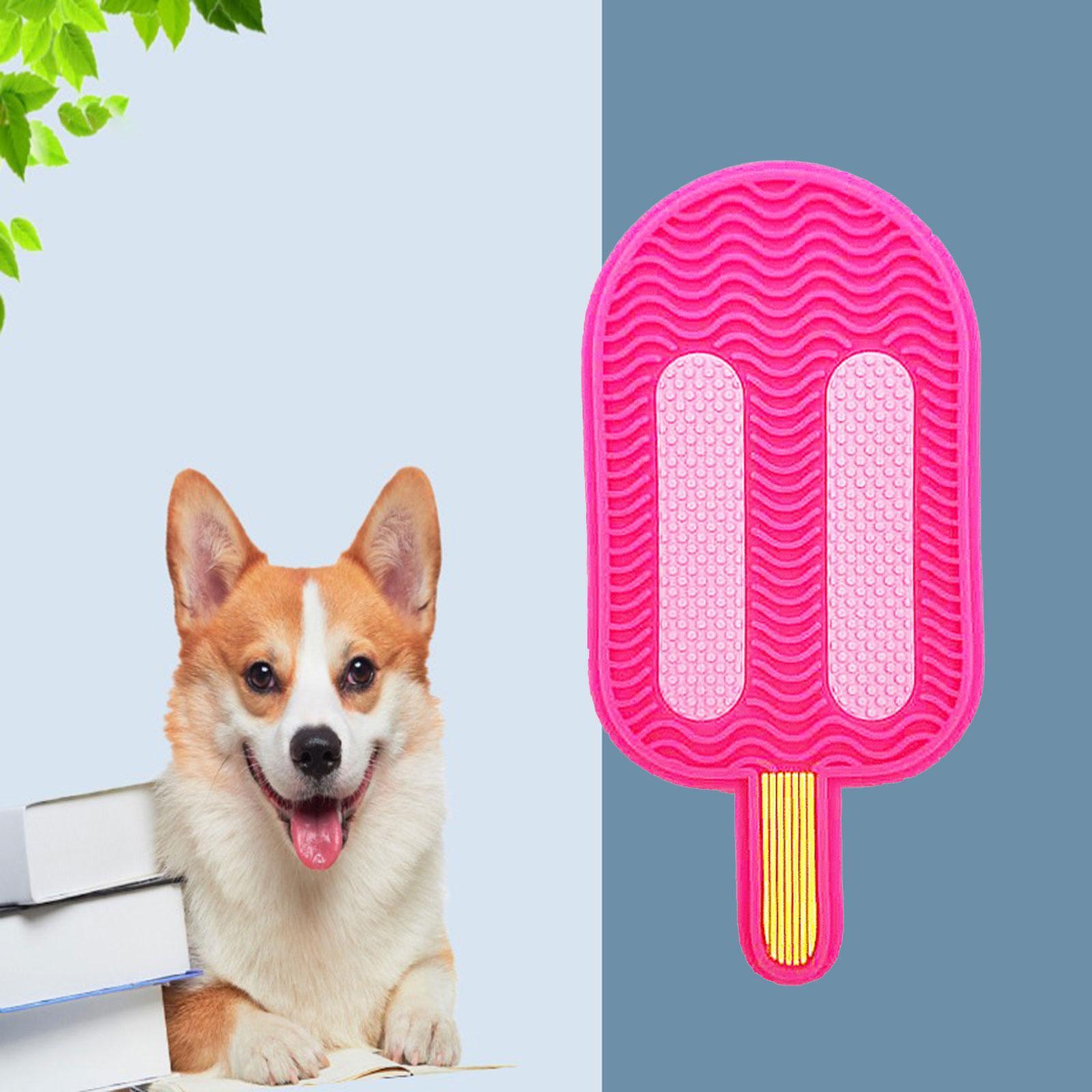 Dog Cat Pet Lick Food Mat Training Toy Slow Feeder Feeding Licking Pad Ice Cream