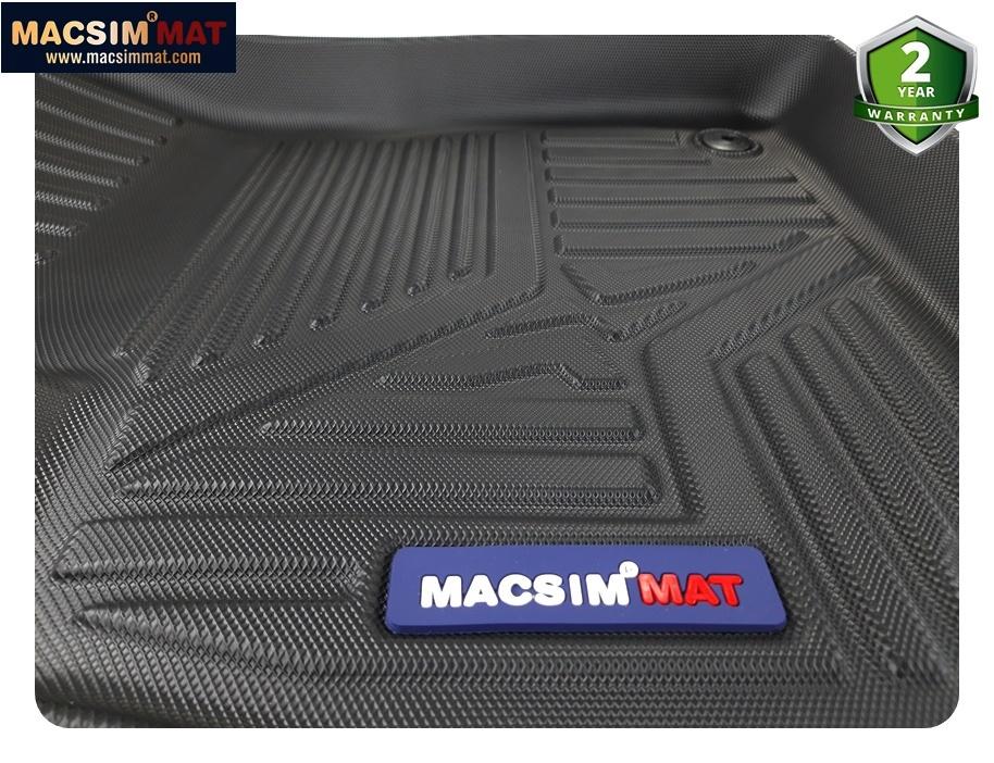 Thảm lót sàn ô tô Audi Q8 2019 - 2020 Nhãn hiệu Macsim chất liệu nhựa TPV cao cấp màu đen