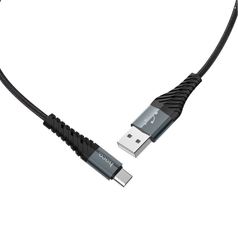 Cáp Sạc Nhanh Hoco X38 Dây Nylon Bền Chắc Chống Rối, Đầu USB to Type-C 3A &amp; Lightning 2.4A, Hỗ Trợ Sạc Pin Và Chuyền Dữ Liệu - Hàng Chính Hãng