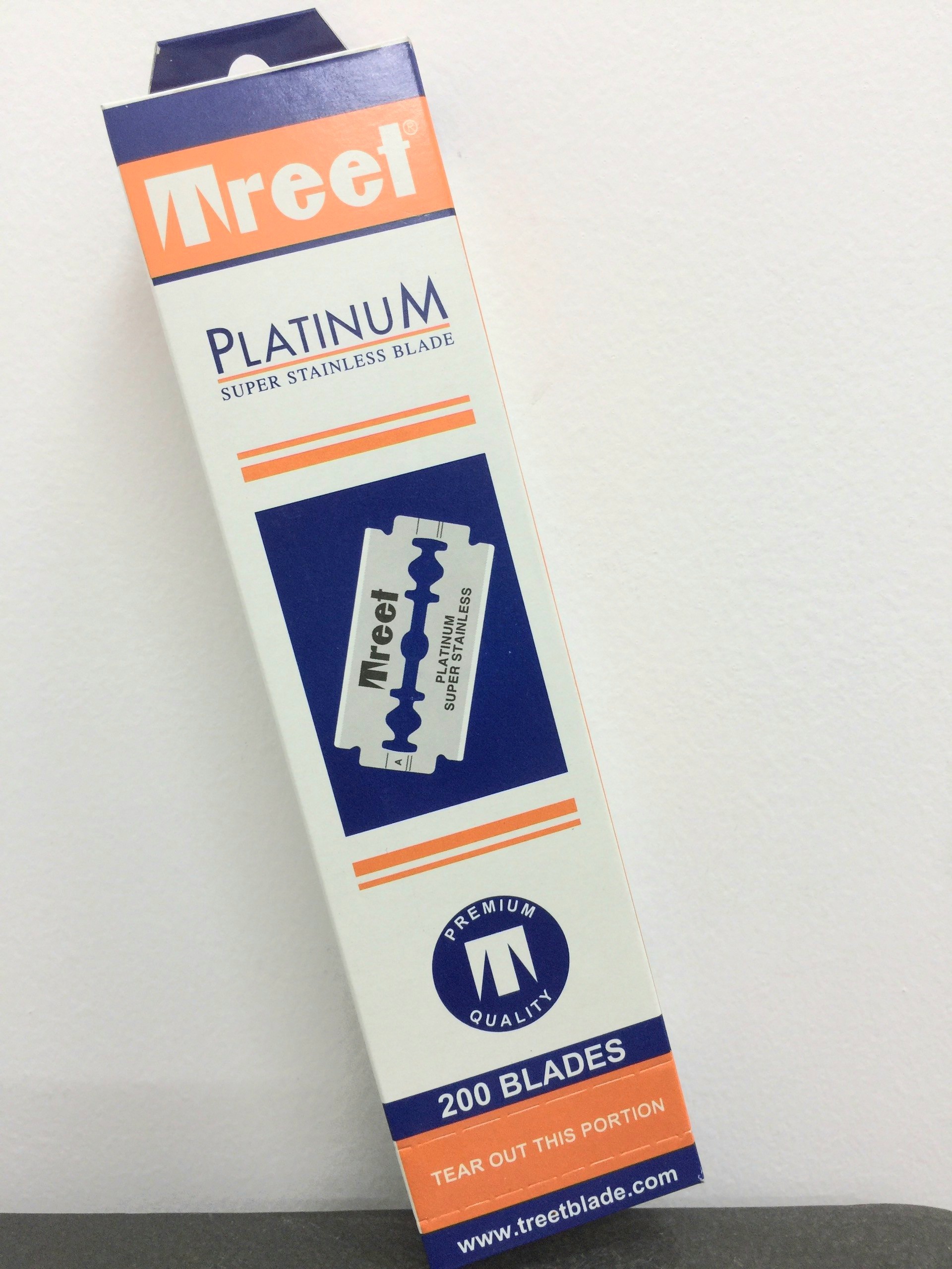 Lưỡi lam Treet cam (Treet Platinum) Hộp 200 lưỡi + Quà tặng dùng thử