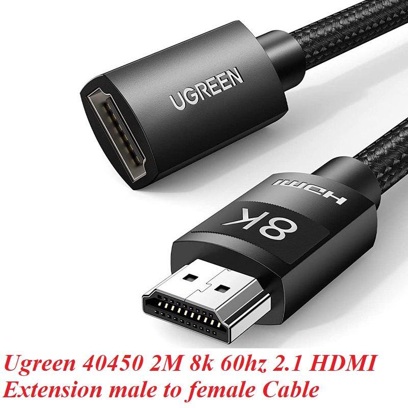 Ugreen UG40450HD152TK 2M 8K 60hz HDMI 2.1 cáp nối dài - HÀNG CHÍNH HÃNG