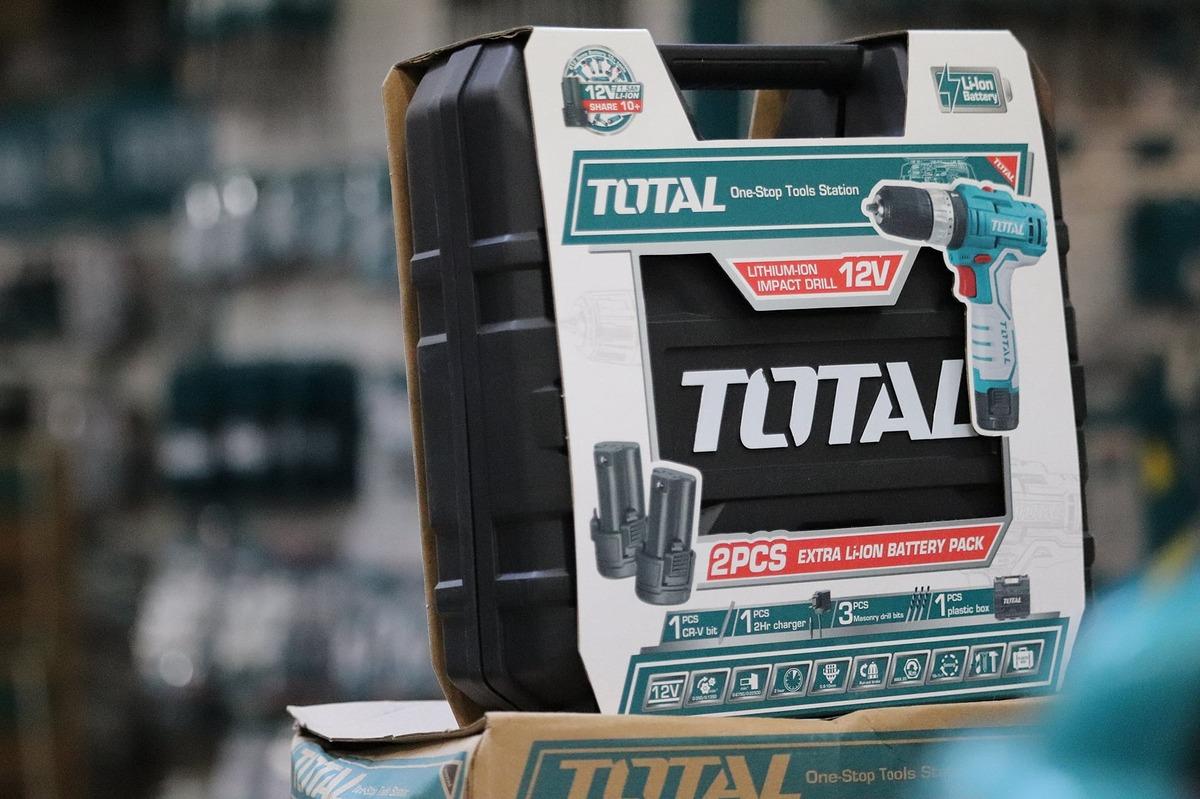 MÁY KHOAN DÙNG PIN 12V VÀ 1 SẠC TOTAL TIDLI1232 - HÀNG CHÍNH HÃNG