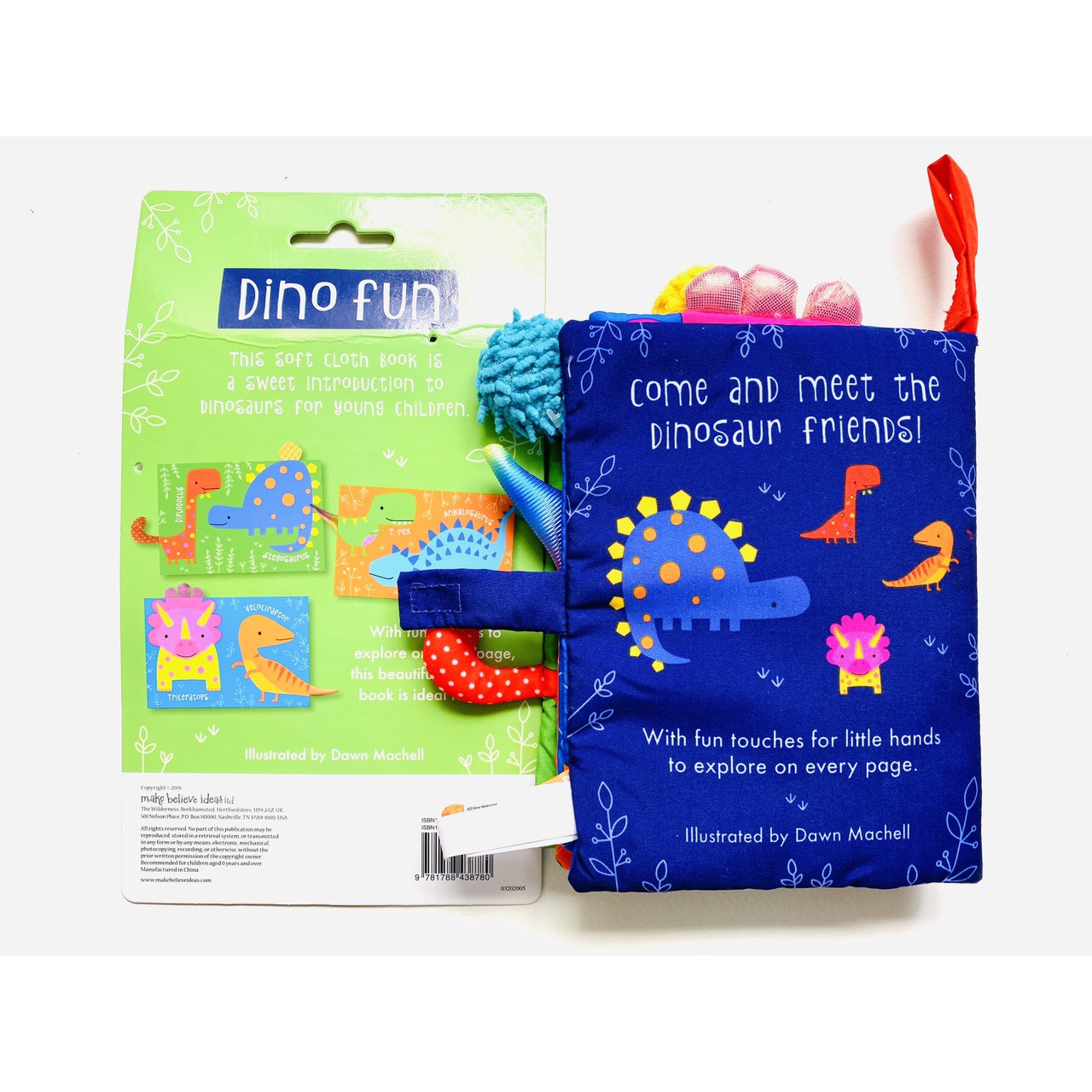 Dino Fun Cloth Book - Sách Vải Chủ Đề Về Khủng Long Vui Vẻ