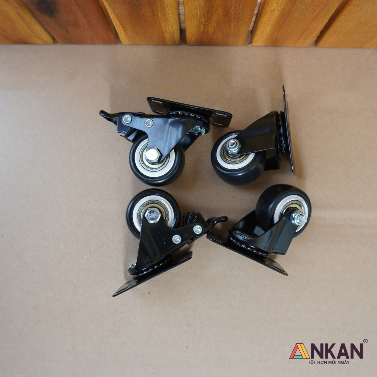 Đế Lót Chậu Cây Có Bánh Xe Hình Chữ Nhật 60x30cm Dùng Để Đẩy Chậu Cây Nặng Trang Trí Phòng Khách