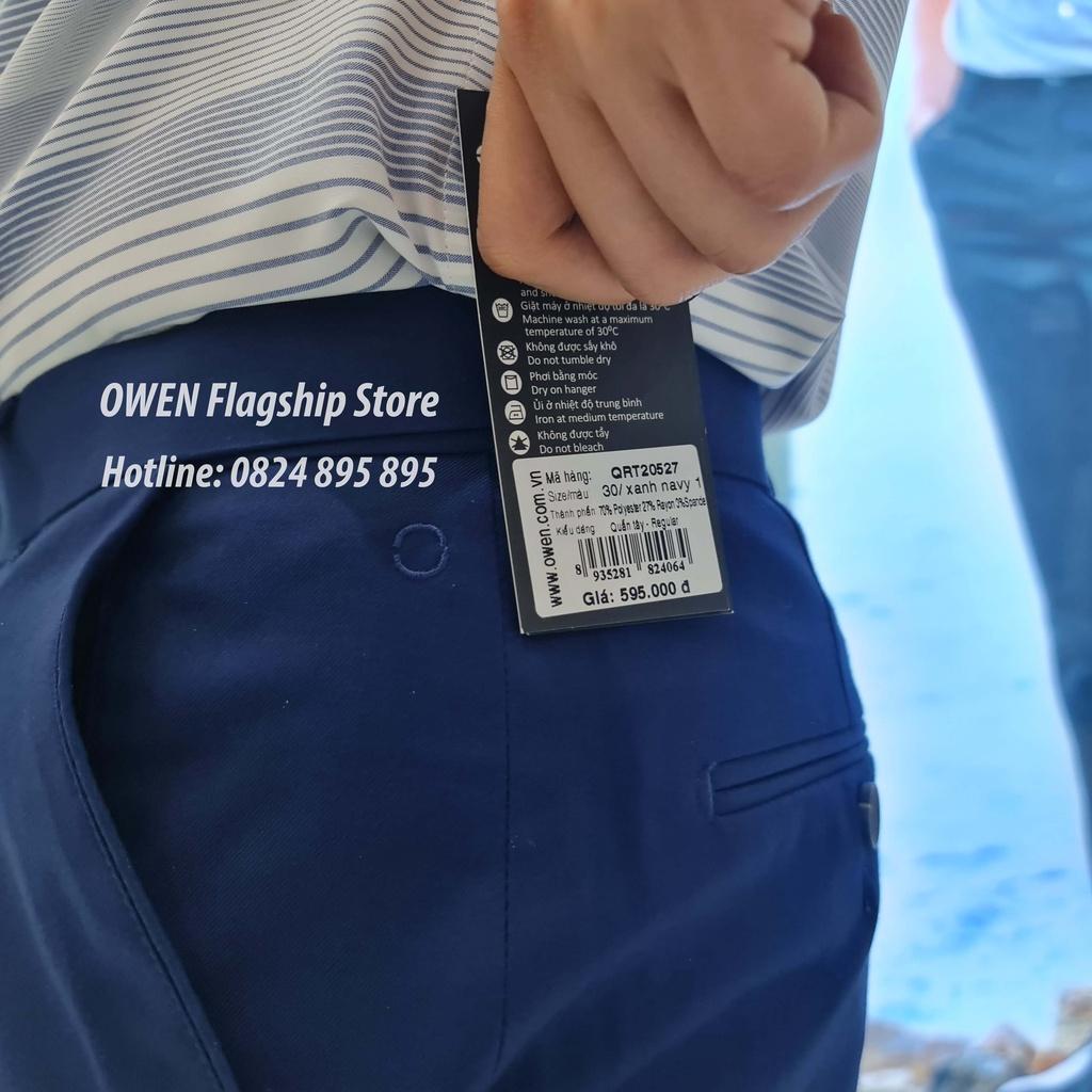 OWEN - Quần âu nam công sở dáng REGULAR trợ cạp Tăng đơ co dãn mã QRT20527