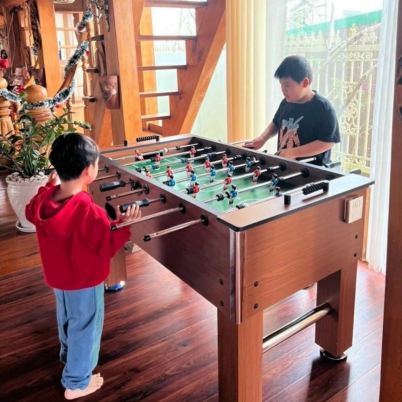 Bàn Bi Lắc Bóng Đá Cỡ Lớn 1,4m Harvard Wooden JX 101Y Chuẩn Thi Đấu, Banh Bàn Foosball 1m4 Gia Đình Văn Phòng Hanana