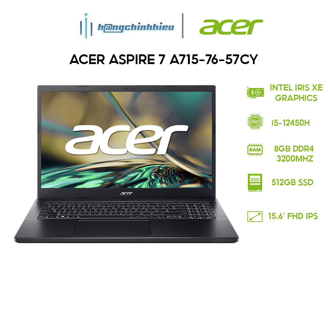 Laptop Acer Aspire 7 A715-76-57CY Hàng chính hãng