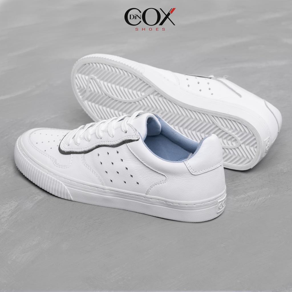 Giày Sneaker Dincox Da Bò E03 White Sang Trọng Lịch Lãm - 43