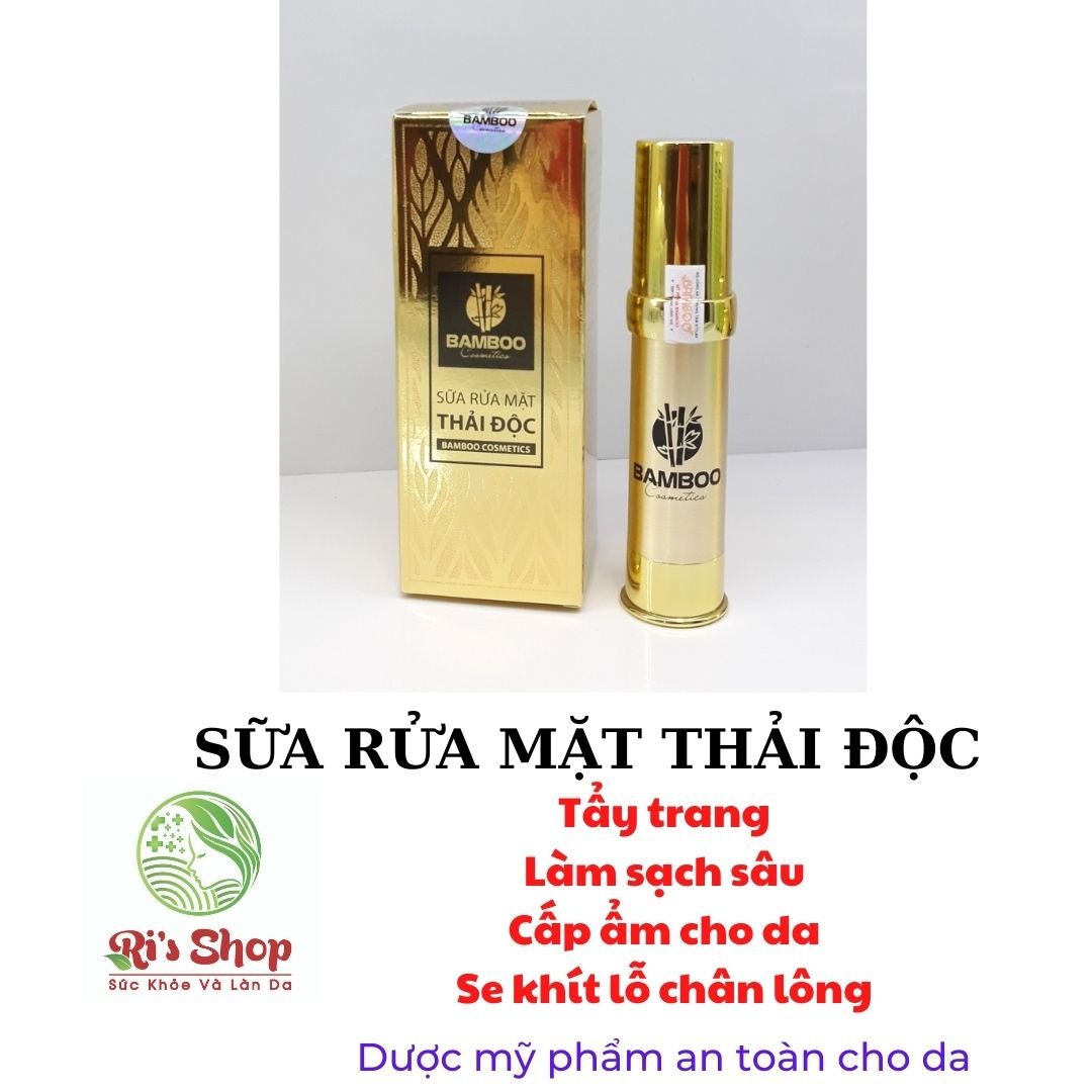 SỮA RỬA MẶT THẢI ĐỘC DƯỢC MỸ PHẨM BAMBOO - LÀM SẠCH LÀN DA, SE KHÍT LỖ CHÂN LÔNG VÀ DƯỠNG ẨM CHO DA