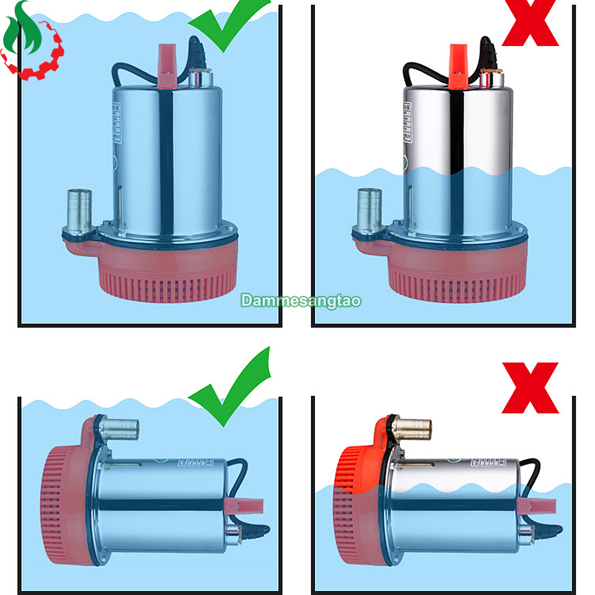 Bơm chìm 12V công suất 180W 66L Phút