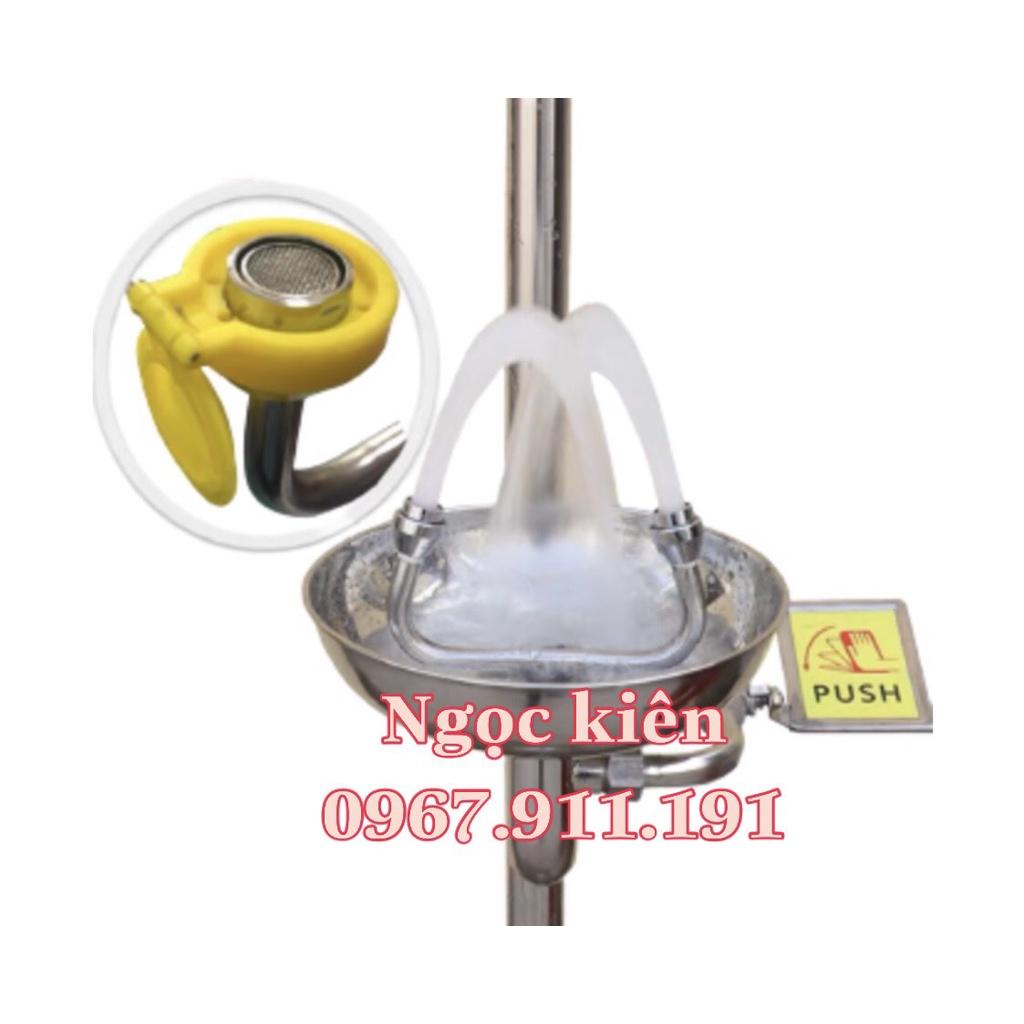 Bộ bồn rửa mắt và tắm khẩn cấp có chân đạp