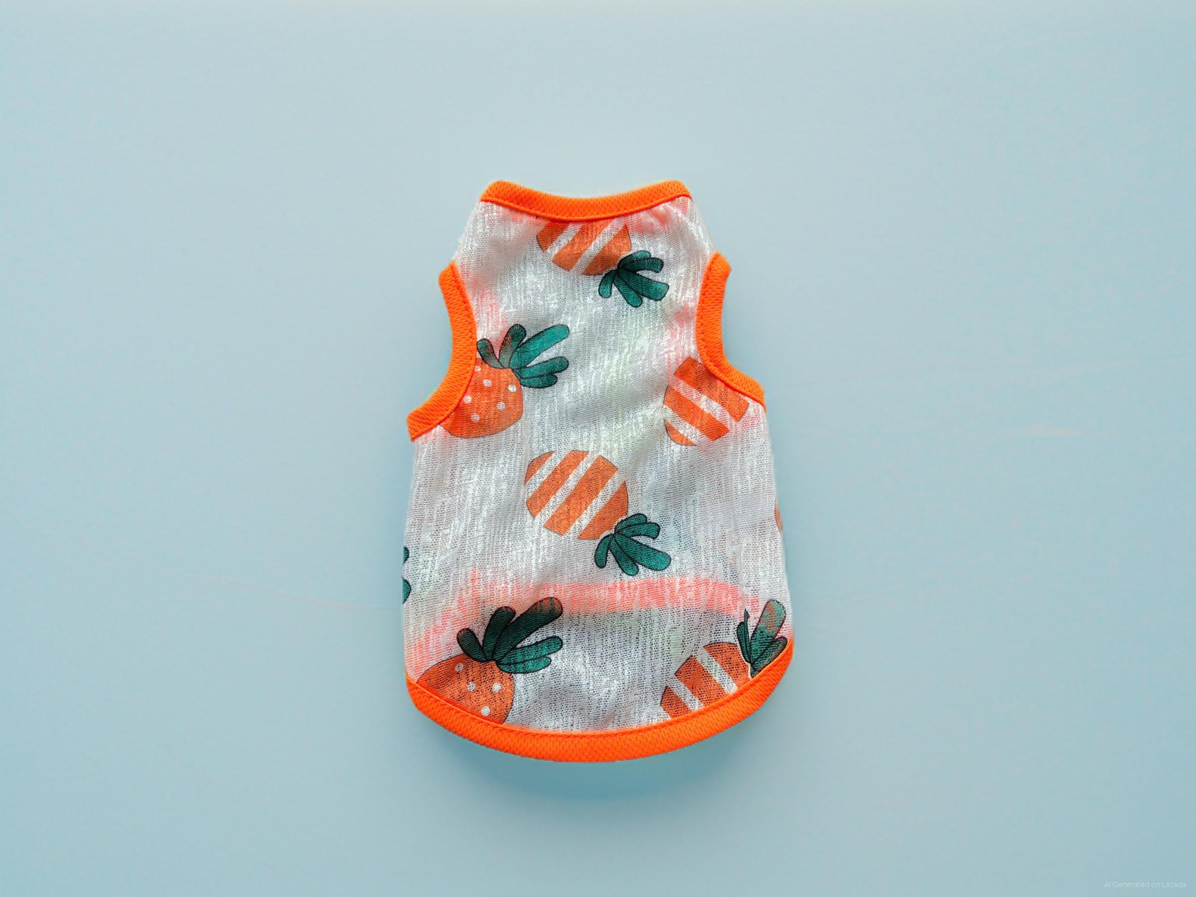 ÁO THUN BA LỖ HOẠ TIẾT TRÁI CÂY THÔNG HƠI SIÊU CUTE TỪ 1-7KG DÀNH CHO THÚ CƯNG CHÓ MÈO