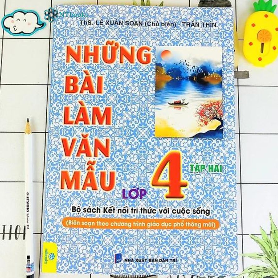Combo 2 Cuốn Sách Những Bài Làm Văn Mẫu Lớp 4 Tập 1 + Tập 2 - Kết Nối Tri Thức