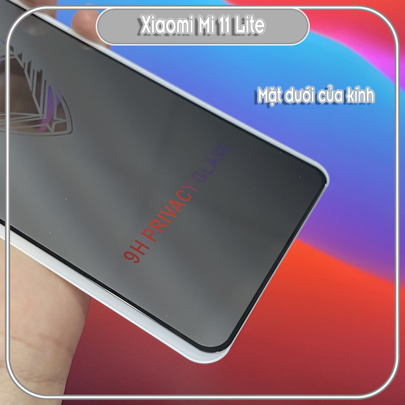 Kính cường lực cho Xiaomi Mi 11 Lite NE 4G 5G chống nhìn trộm full viền đen