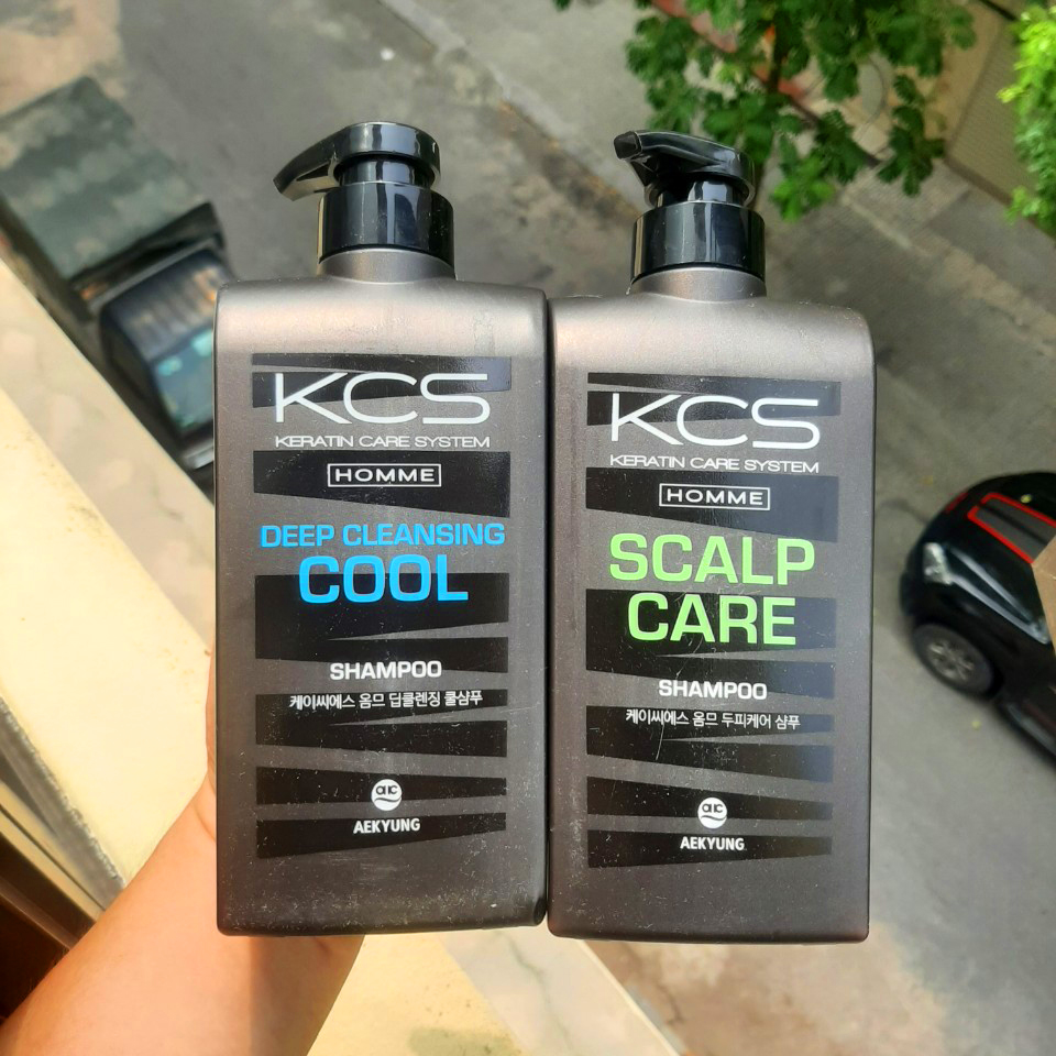 Dầu gội nam ngăn ngừa gàu KCS Keratin Care System Hàn Quốc 550ml