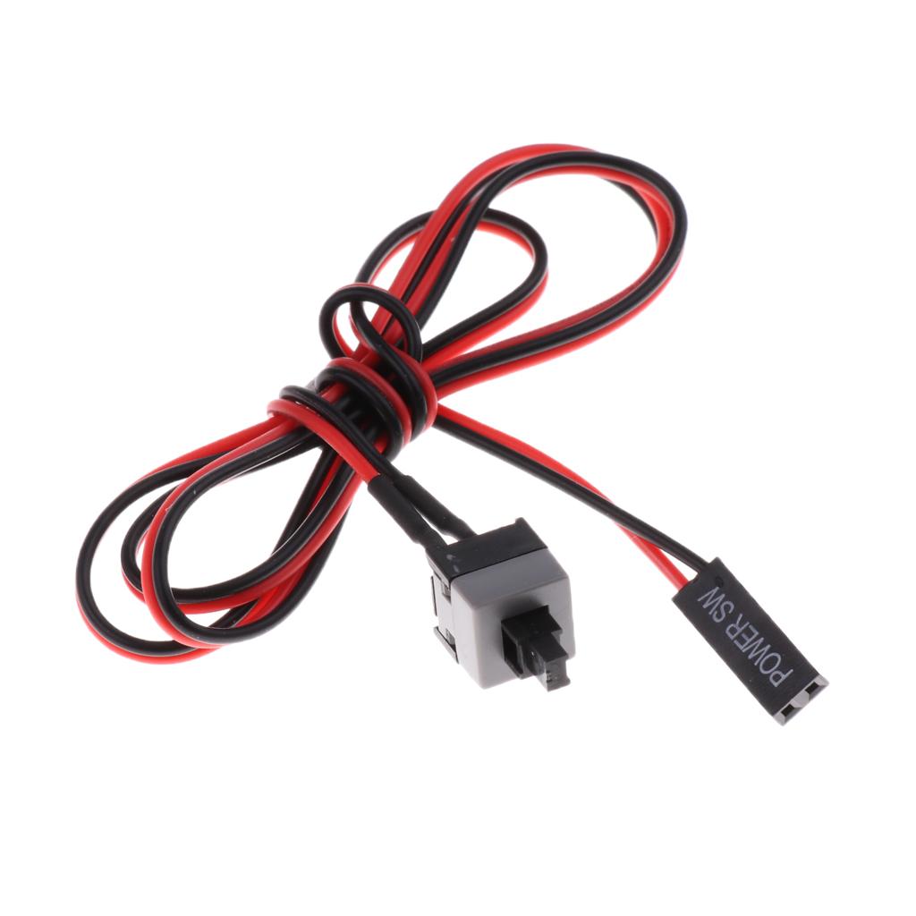 5Pcs Computer Case Power Supply Reset Switch ATX Cable For Motherboard