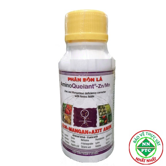 Phân bón lá Growmore AminoQuelant Zn Mn 100ml Cung cấp Kẽm và Mangan