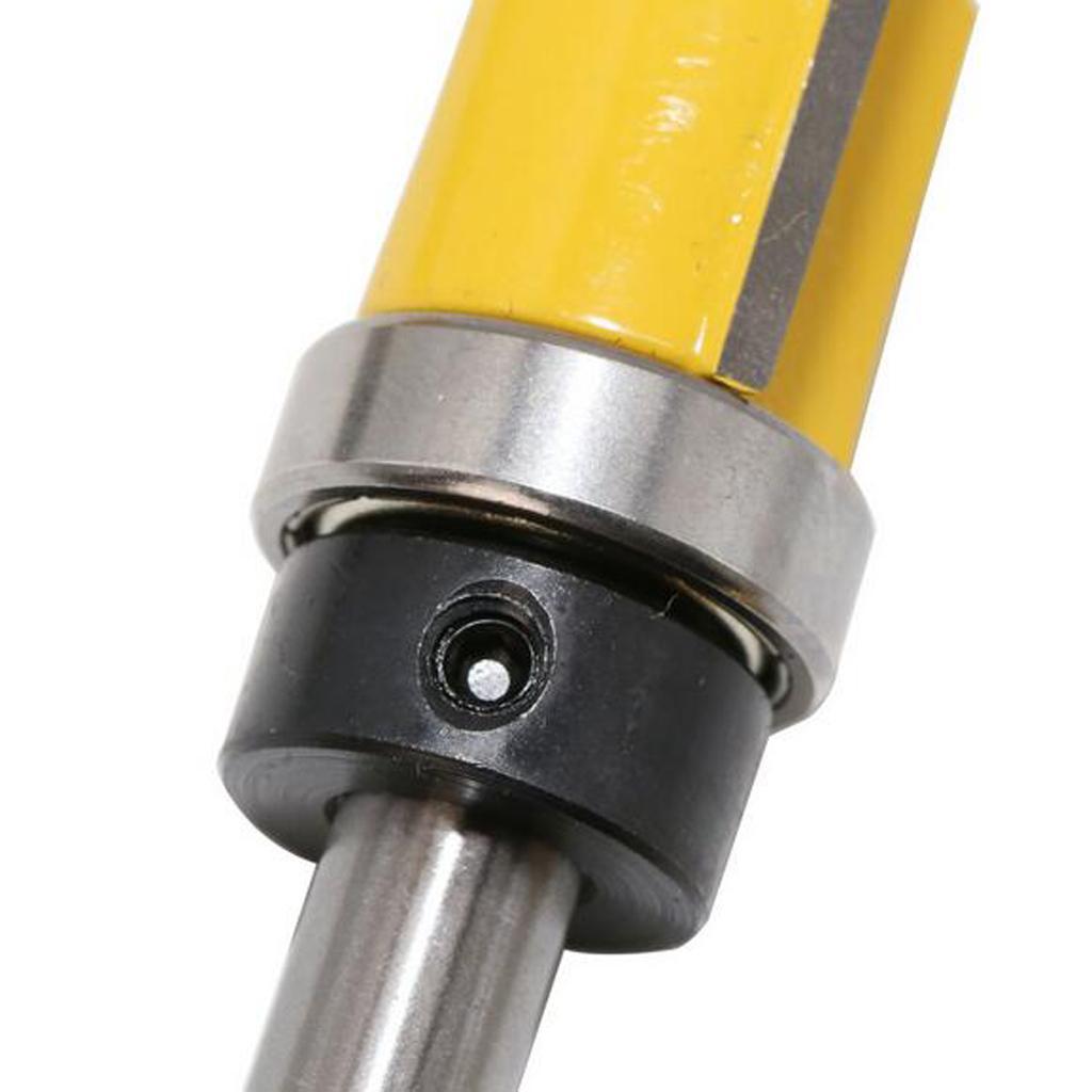 2Pcs 8mm Shank Router Bit Flush Trim Router Bit 3/4" Cutting Dia