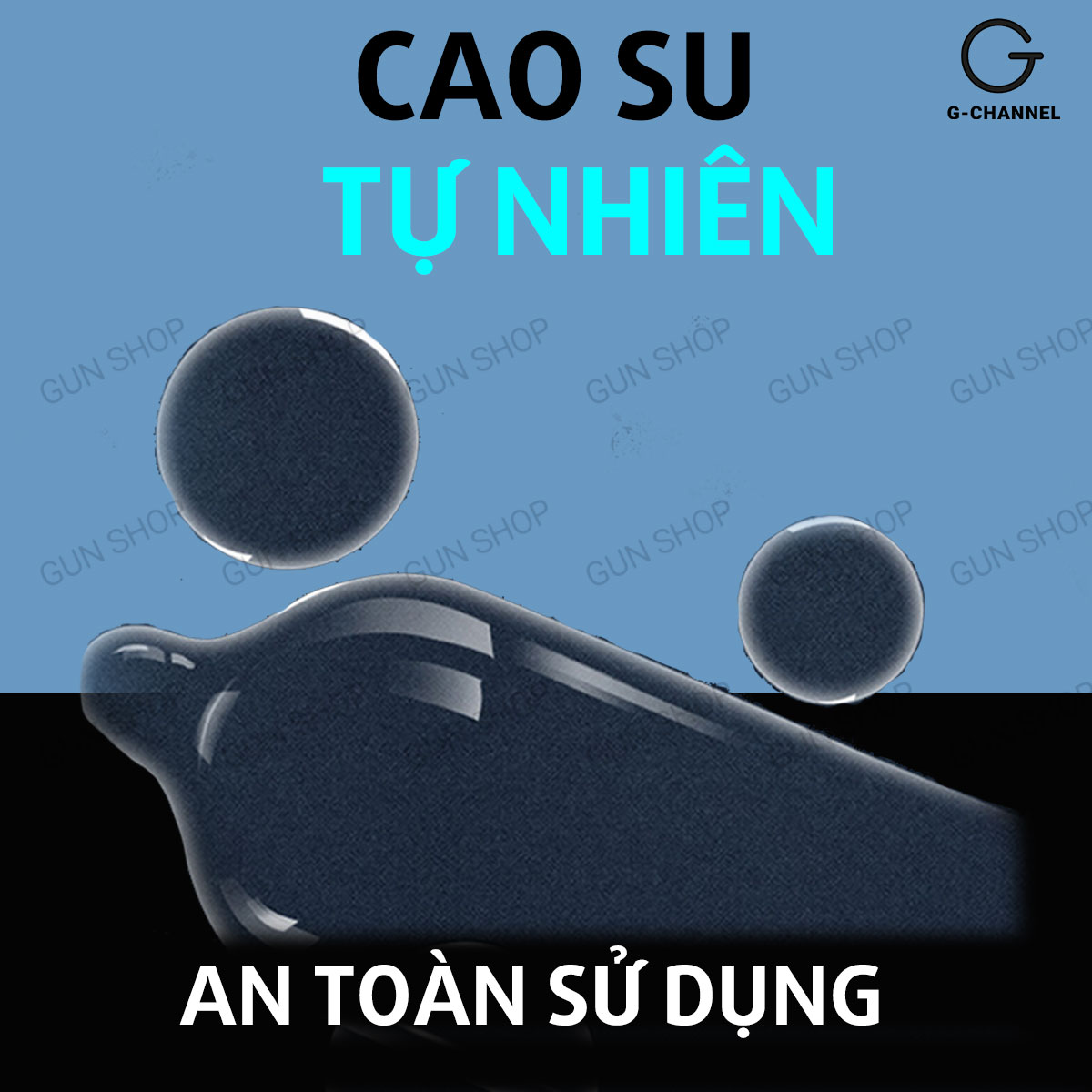 Bao cao su Kimono Dotted - Mỏng 0,03mm, điểm nổi kèm 1 chiếc BCS Gun Super Thin