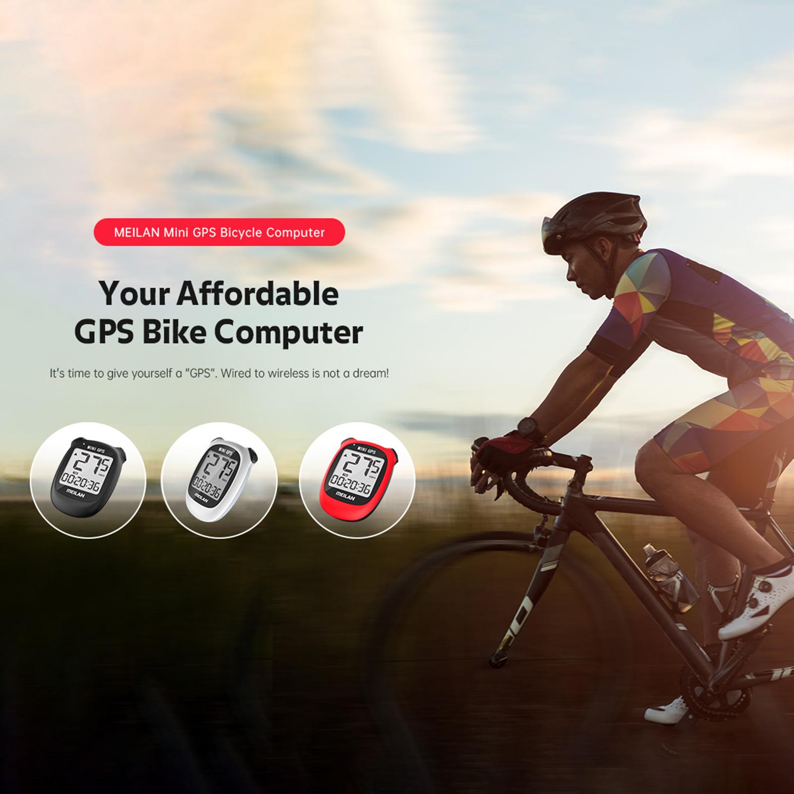 Máy tính định vị xe đạp có kích thước cầm tay hiển thị màn hình LCD chống nước IPX6