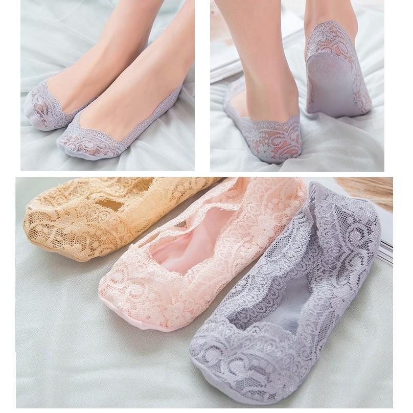 Vớ Nữ cổ ngắn vải Ren cao cấp